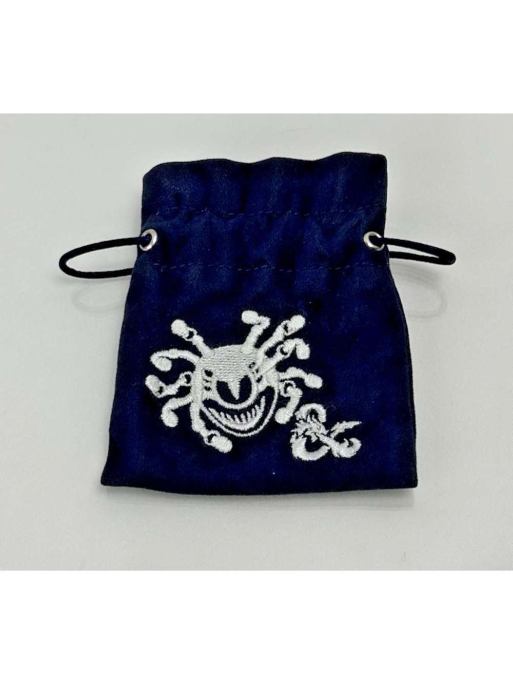Dungeons and Dragons D&D Dice Bag Beholder D&D Logo Navy 4" x 4.75"